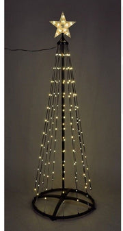 Décoration de Noël extérieure LED 210 cm avec 370 LED blanc chaud