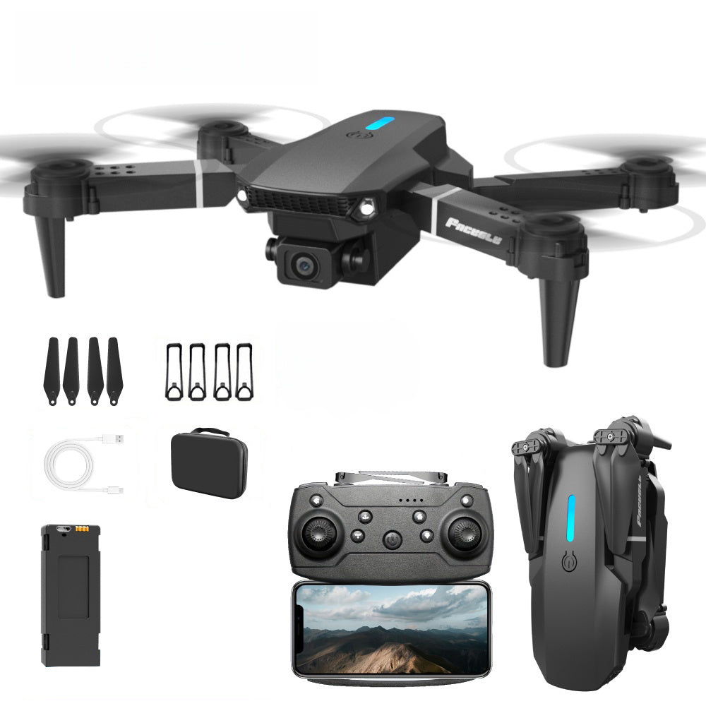 Drone jouet FACEGLE E88 - Quadricoptère pliable - Double caméra haute définition