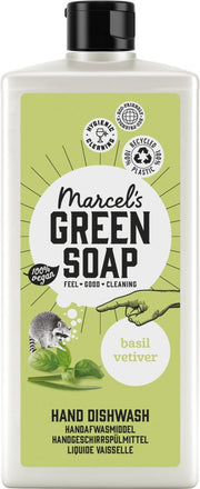 Savon vert Marcel liquide vaisselle Basilic & Vétiver Herbe