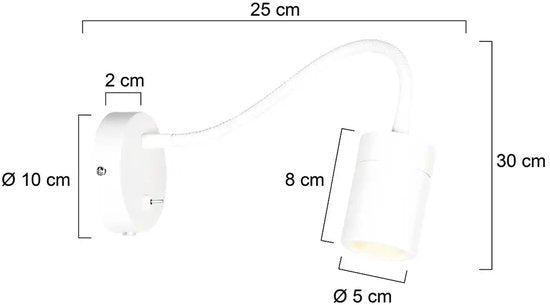 Mexlite applique Upround - blanc - métal - 3390W