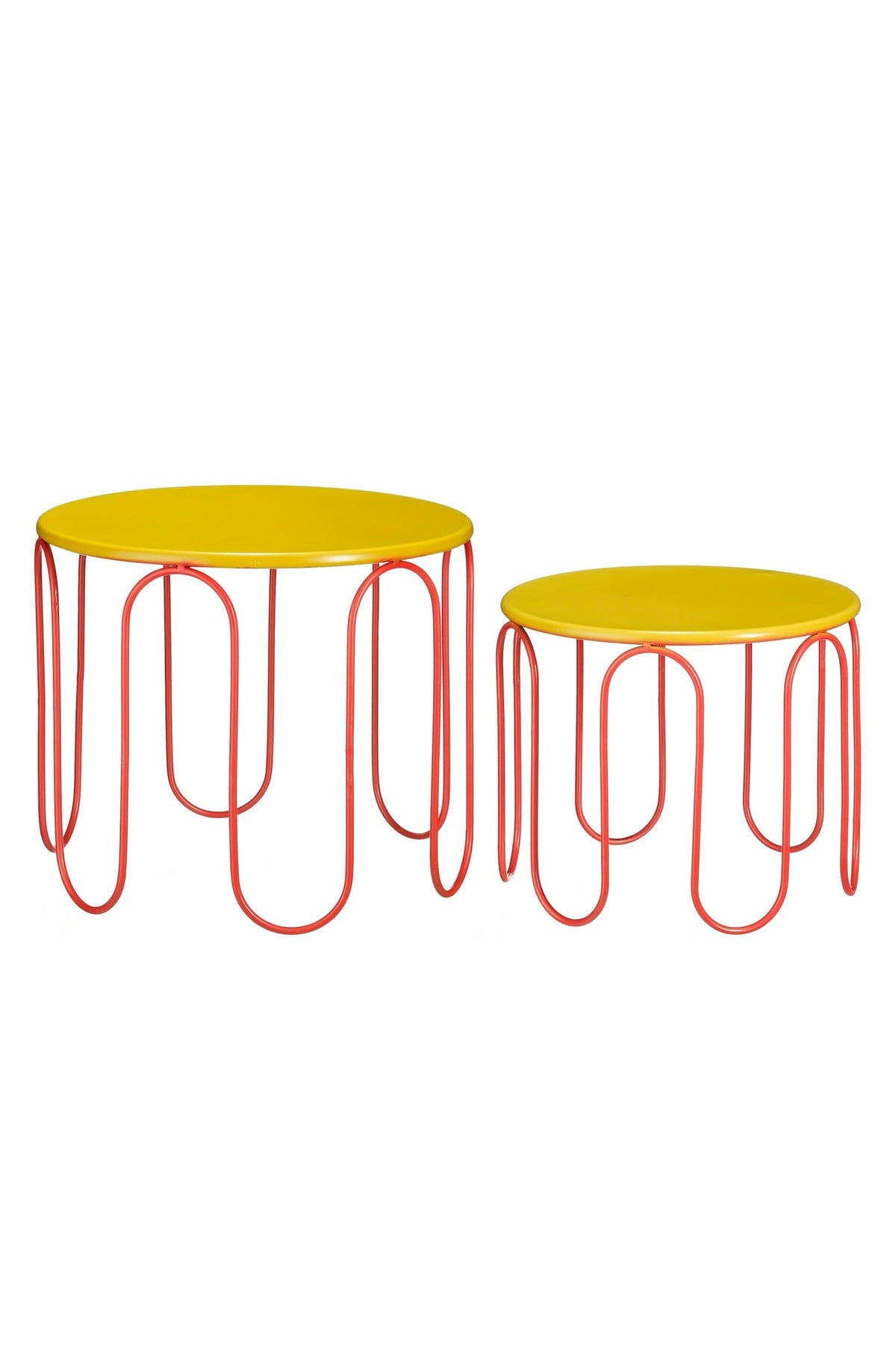 Table d'appoint Sunkissed de Mica Decorations, 32 x Ø 38 cm - jaune