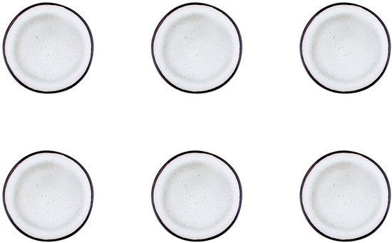 assiette IRIS - Ø16cm - 6 pièces - Blanc ivoire