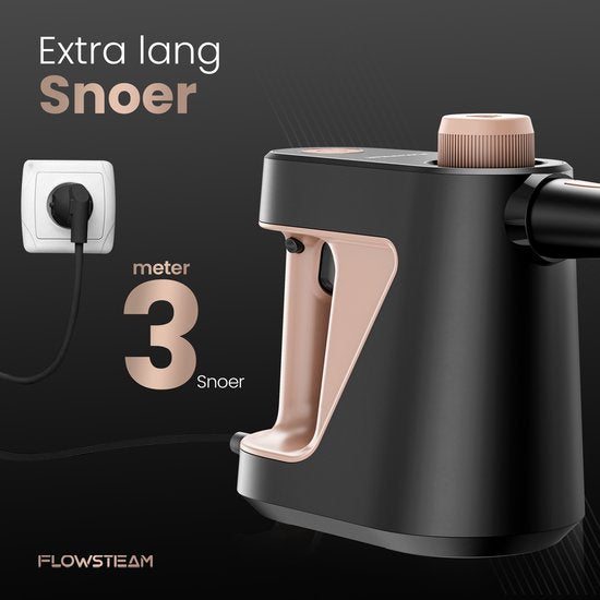 FLOWSTEAM® 7-in-1 Nettoyeur vapeur à main - Nettoyeur vapeur - Nettoyeur de tapis - Nettoyeur de taches - Nettoyeur vapeur à main - Vapeur 110°.