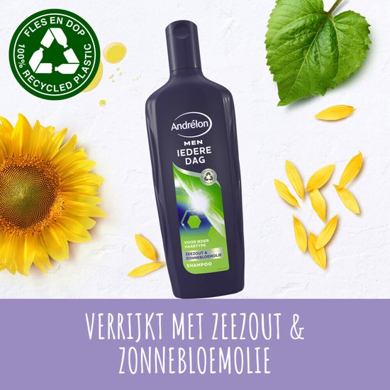 Shampoing Andrélon Men « Tous les jours » - 6 x 300 ml - Lot économique