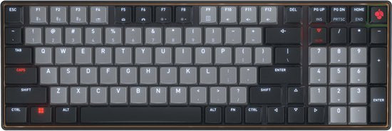 Clavier CHERRY KW 550 MX LP pour la maison/le bureau, USB + Bluetooth, QWERTY anglais américain, noir
