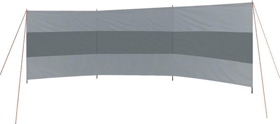 Bo-Camp - Pare-vent - Brendan - 3 compartiments - Gris/Anthracite