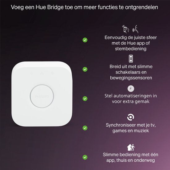 Ampoule LED Philips Hue Essential - culot E27 - lot de 3 ampoules - lumière blanche et colorée réglable - forme standard - éclairage connecté