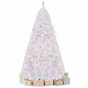 Sapin de Noël artificiel Coast - 180 cm - 230 ampoules LED blanc chaud - 8 modes d'éclairage - Effet neige