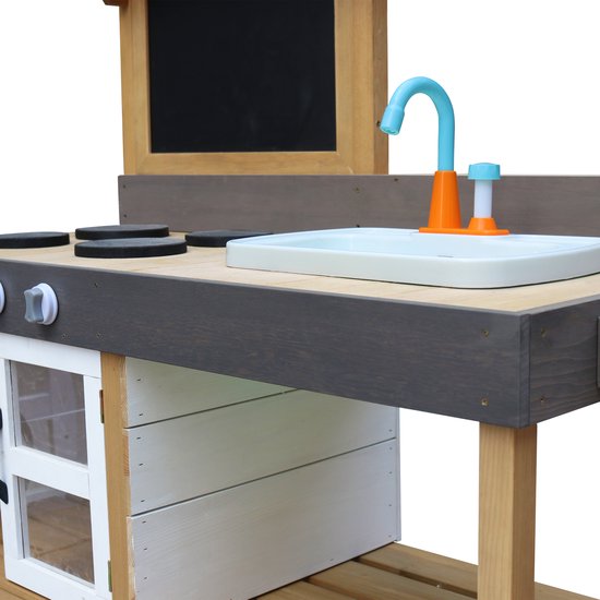 AXI Rosa Cuisine de jeu « Sable et eau » grande taille - 17 accessoires inclus - Cuisine de jeu « Boue »