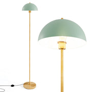 Lampe sur pied Coast - tête orientable - abat-jour incassable - doré, vert et blanc - 163 cm