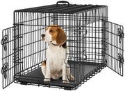 Cage pliable pour chien Yaheetech 90 x 56 x 63 cm - Noire - Avec cloison, tiroir de fond et 2 portes