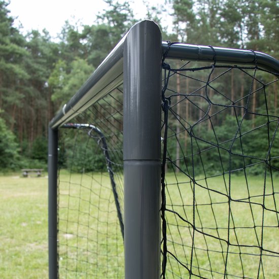 But de football AXI Kylian 220 x 170 cm, anthracite - Ancrages au sol inclus - Structure en acier thermolaqué