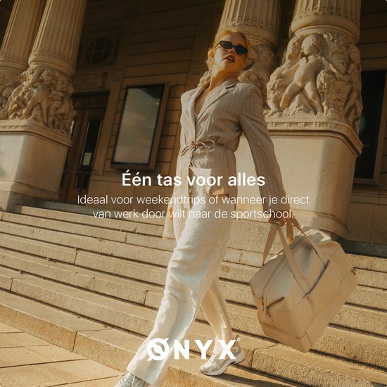 ONYX The Weekender – Sac de voyage pour femmes et hommes – Sac de week-end 50 L – Sac de voyage en tant que bagage à main – Noir Onyx
