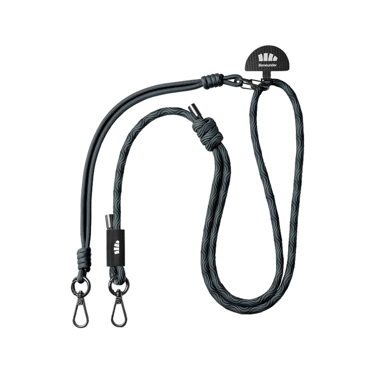 Lanière pour téléphone Beneunder LC376 - Noire - Réglable, 180 cm