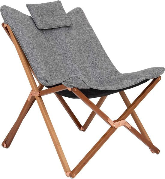 Bo-Camp - Urban Outdoor - Fauteuil de détente - Bloomsbury - M - Polyester Oxford - Gris