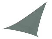 Perel Toile d'ombrage, hydrofuge, 5 x 5 x 5 m, 160 g/m², polyester, triangle, vert-gris