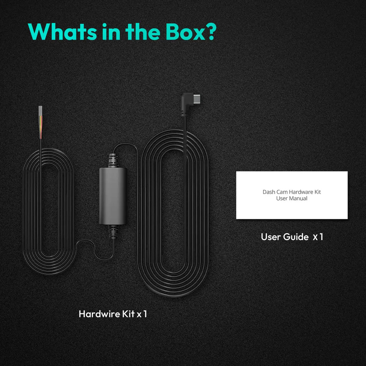 Kit de raccordement direct pour caméra embarquée Botslab Dashcam - USB-C - Série G980H