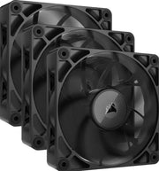 Kit de démarrage Corsair iCUE LINK RX120 MAX PWM Thick Fans - Lot de 3 ventilateurs - 120 mm - 71,28 cfm - 400 - 2 000 tr/min - 10 - 29,5 dBA - Avec hub système iCUE LINK - noir