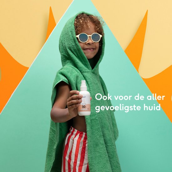 Naïf - Spray solaire minéral - Bébés et enfants - SPF 50 - Parfumé - Protection UVA/UVB - 100 ml