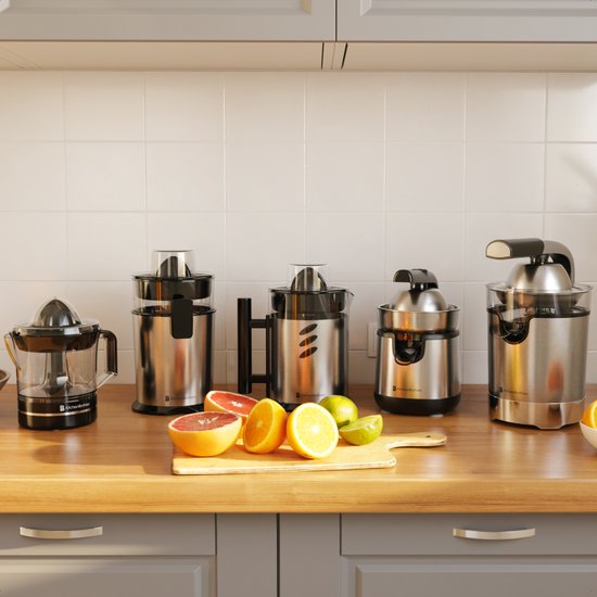 KitchenBrothers Presse-agrumes - Compact - Manuel - 0.7L - Noir