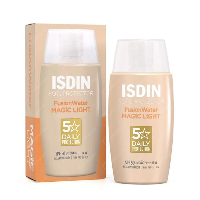 ISDIN Fotoprotector Fusion Water Light SPF50 50 ml – Crème solaire teintée pour le visage