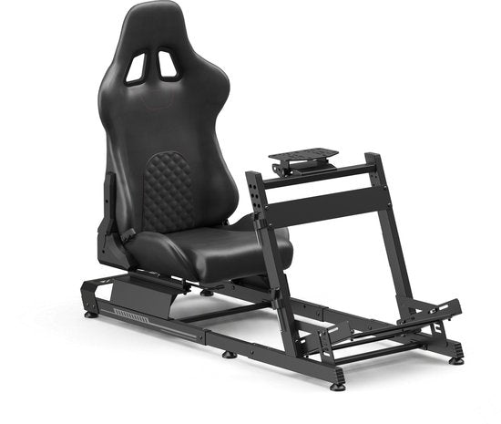 VDD Gaming sur cockpit de simulation de course – Noir sur noir - Aluminium