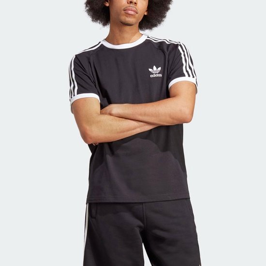 T-shirt adidas Originals Adicolor Classics 3-Stripes - Homme - Noir - L