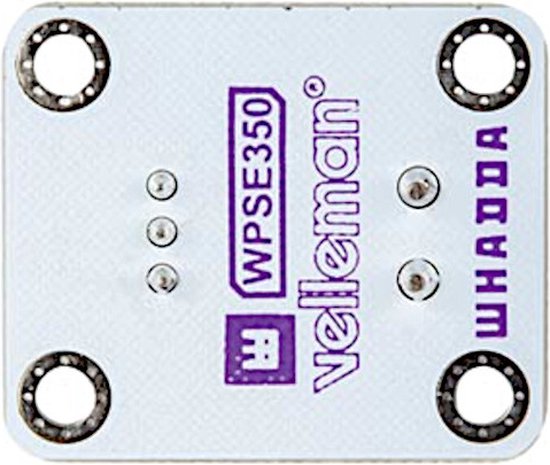 Capteur de tension Whadda, analogique, 0-25 VCC, Arduino, blanc