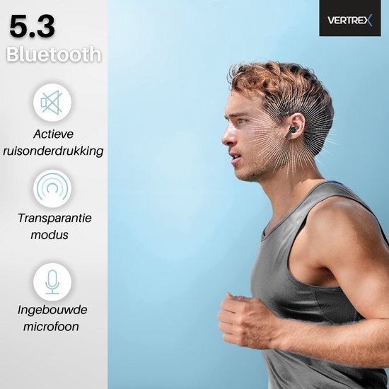 Vertrex Sounds Pro-3 Bluetooth Earbuds with Noise Cancelling - Ecouteurs sans fil - Ecouteurs sans fil