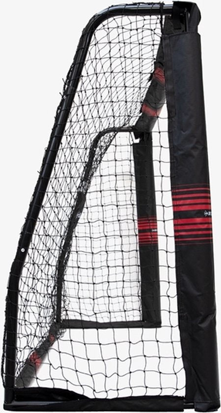 Cage de Football pour Enfants Dunlop - pour Jardin- montage facile - Filet de Football - noir/rouge  240 x 160 x 85 CM - métal