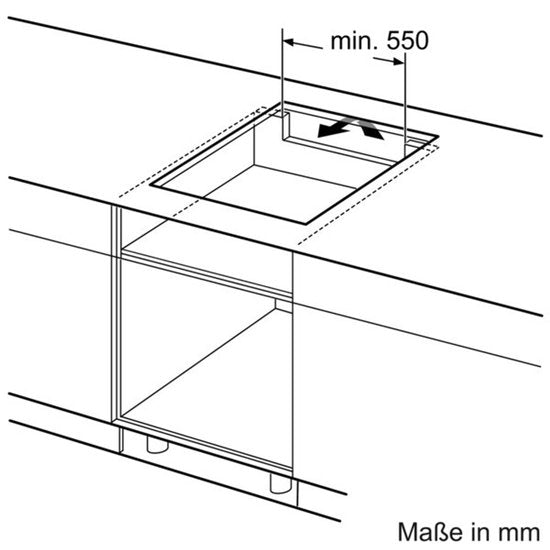 Plaque de cuisson à induction encastrable Bosch PXX675DC1E (2 phases) - 60 cm