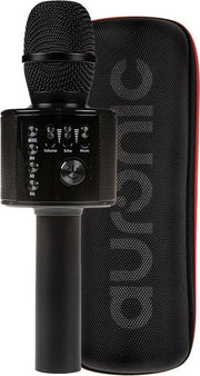 Microphone Karaoke - Auronic - Micro karaoke - Pour enfants et adultes - Bluetooth - Sans fil - avec haut-parleur - Noir