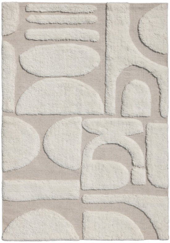 Tapis « Glyph » de fonQ - Naturel - Rectangulaire - 160 x 230 cm