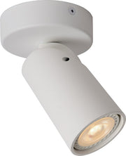 Lucide XYRUS - Spot de plafond (lampe de plafond) - Ø 9 cm - LED « Dim to warm » - GU10 - 1x5 W 2200 K/3000 K - Blanc
