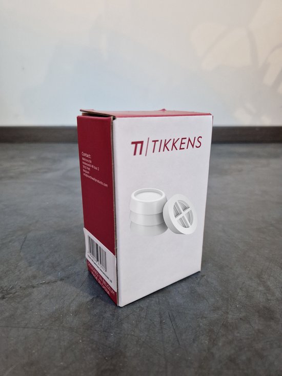 TIKKENS Amortisseurs de vibrations lave-linge/sèche-linge - Lot de 4 pièces - Tapis anti-vibrations - Pieds de sèche-linge - Amortisseur - Anti-vibrations - Caoutchouc antidérapant - Blanc