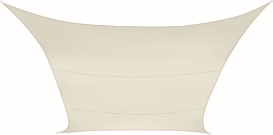 Toile d'ombrage Perel, hydrofuge, 2 x 3 m, 160 g/m², polyester, rectangle, crème