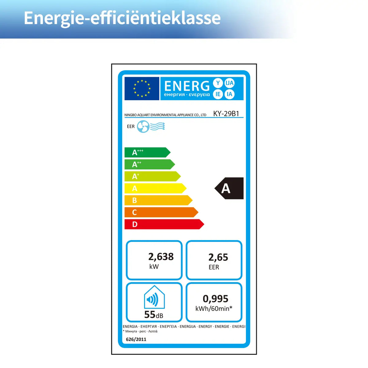 Climatiseur mobile ELECCI 9 000 BTU avec télécommande et minuterie