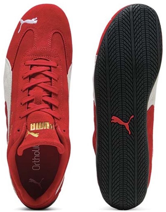 PUMA - Baskets Speedcat OG en daim, rouges