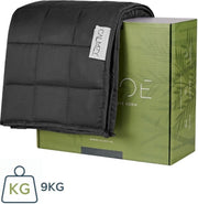 Couverture lestée Calmzy Bamboo - 9kg - 150x200cm - Gris foncé