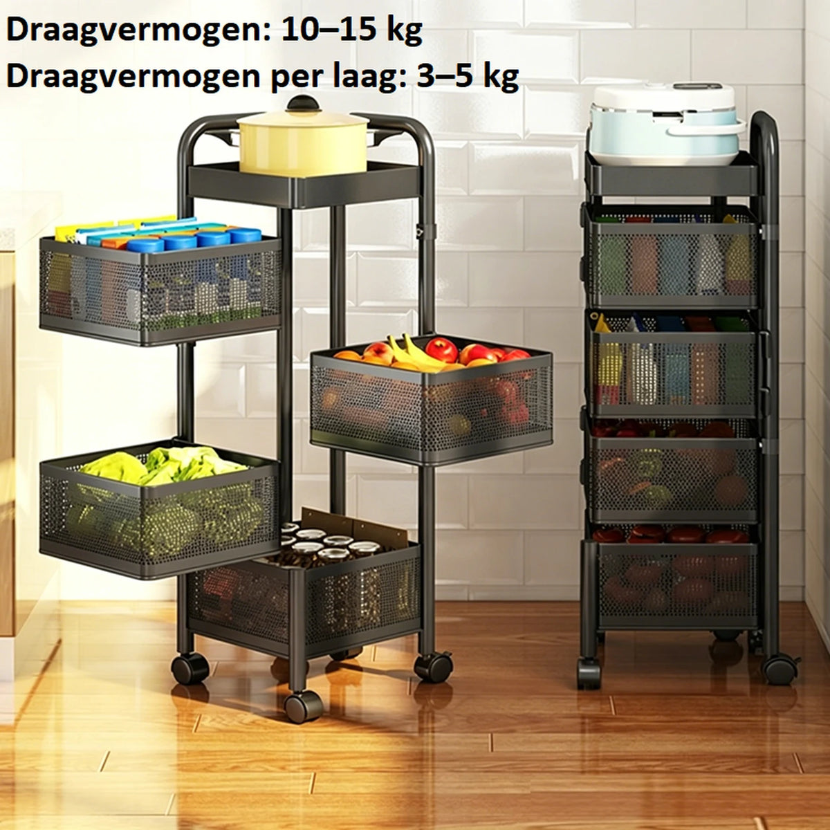 Étagère de cuisine pivotante Maxcook MCWA253 - 6 niveaux