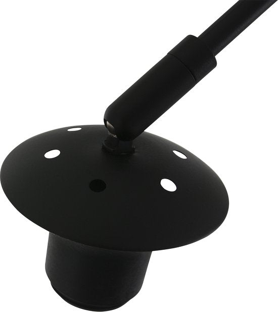Steinhauer Arc Wall Lamp Sparkled Light - Orientable et extensible - E27 - 145 cm - Noir
