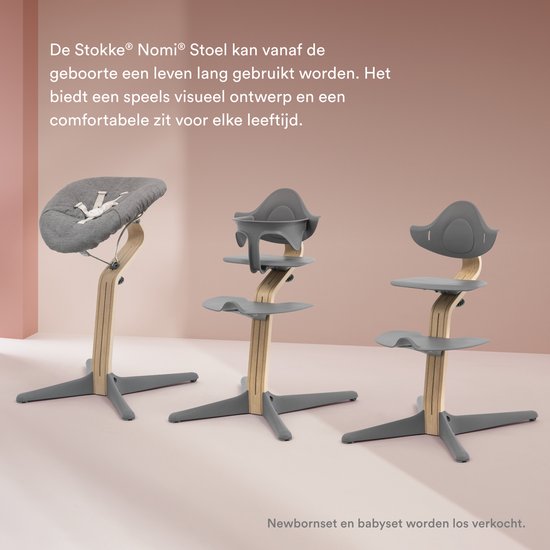 Chaise haute Stokke® Nomi® - Beech Black - Noir