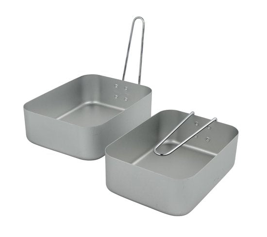 Set de casseroles Bo-Trail - Gamelle - 2 pièces - Aluminium