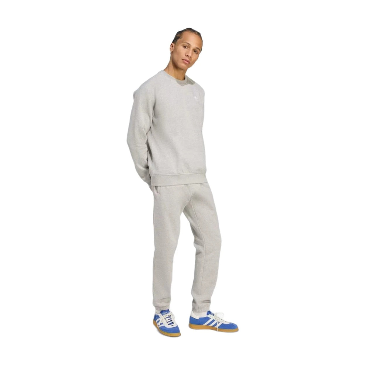 Pull adidas Trefoil Essentials - JY6140 - Gris - Taille L