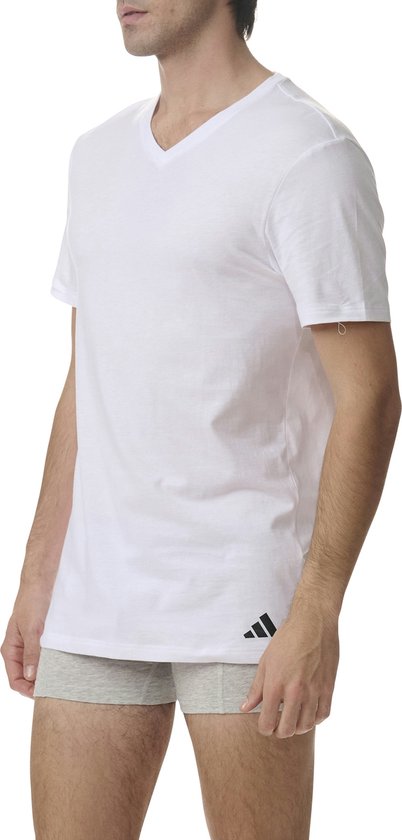 T-shirt à col en V Adidas pour homme (lot de 3) - Taille XXL