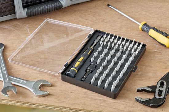 ALDORR Tools - 89 - Jeu d'outils en coffret - Boîte à outils - Coffret d'outils complet - Trousse à outils - Jeu de tournevis - Aluminium - Outils à main - Outils de base - Avec clé dynamométrique à cliquet - Cadeau pour homme - Cadeau de pendaison de cré