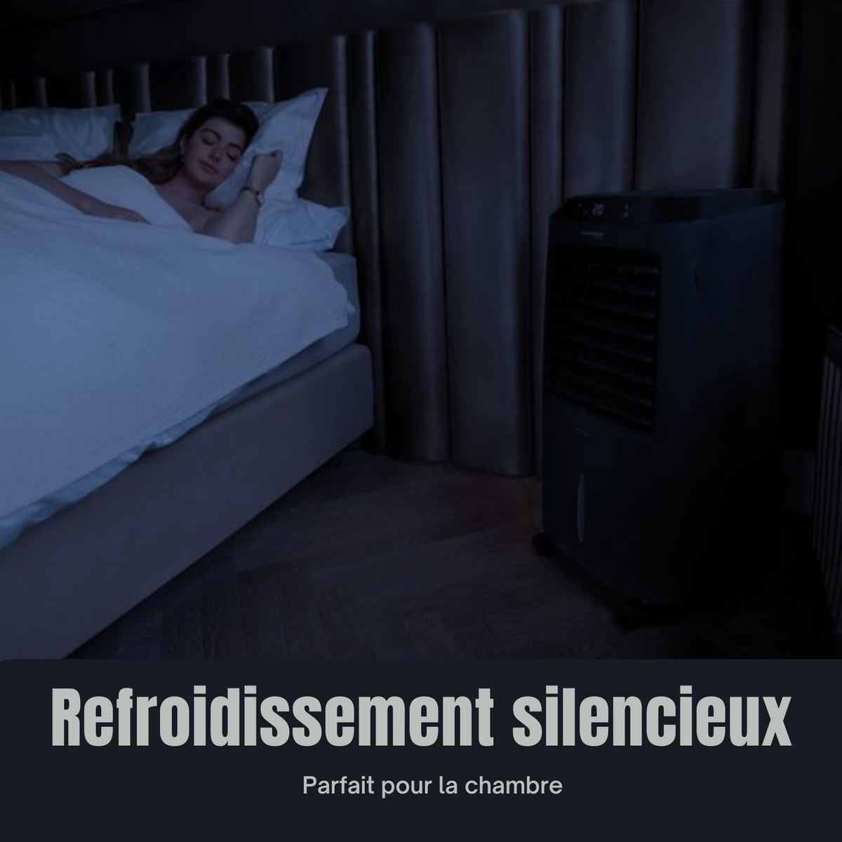 Refroidisseur d'air 3 en 1 - JAP Appliances Edmonton -  Ventilateur, Ioniseur et Humidificateur - Avec télécommande et minuterie - Noir mat