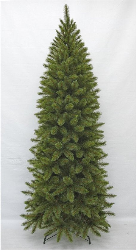 Triumph Tree Bristlecone Fir Pilar - Sapin de Noël étroit pour petits espaces - Décoration de Noël au charme imposant - Sapin artificiel avec 752 branches de sapin - H 230 x Ø 94 cm - Vert