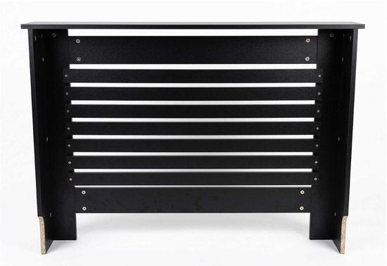 VDD - Habillage de radiateur - Décoration de chauffage - Noir - 111,5 x 19 x 82 cm