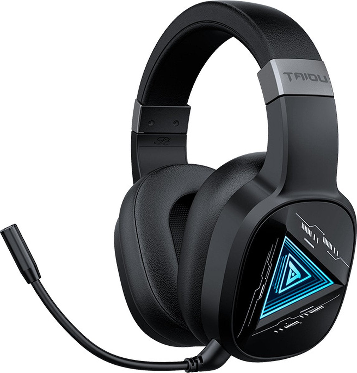 Casque de jeu sans fil 2,4 GHz TAIDU THS320Pro- Casque Bluetooth - avec microphone - Convient pour PS4/PS5, Nintendo Switch - Multiplateforme - Noir